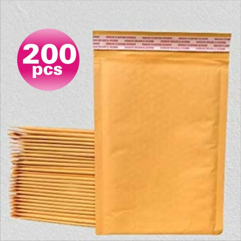 Polycyberusa® 200 #1  7.25 X 11  Kraft Bubble Mailers Padded Envelopes