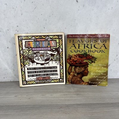 Lot Of 2 African Cook Books, Flavors Of Africa, The African Cookbook 9/11