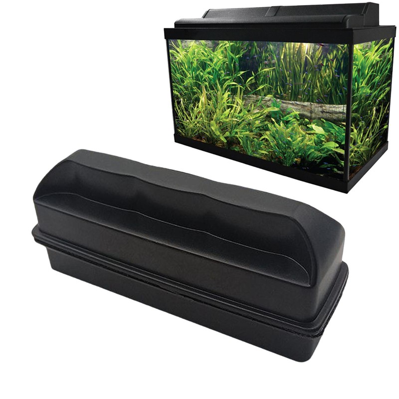 Magnetic Aquarium Scraper Double Sided Gravel Vacuum For Fish Tank Cleaner