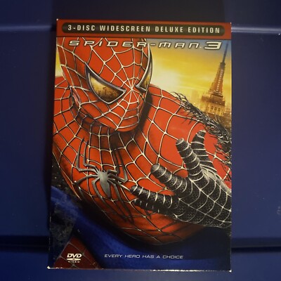 Spider-man 3-Disc Widescreen Deluxe Edition 2007 Tobey Maguire, Sam Raimi