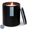 Calyan Wax Co. Soy Wax Candle, Seaside + Citrus Scented Candle, 75 Hour Burn Time, Aromatherapy Soy Candles, Non Toxic and Vegan Soy Wax, Black Tumbler Scented Candles, 13oz