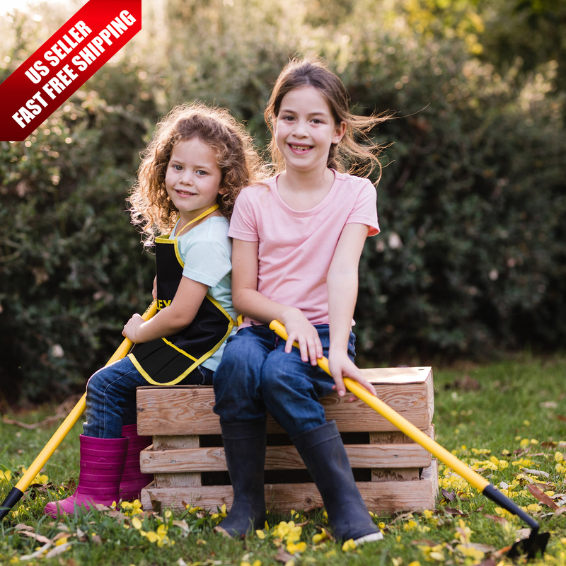 Stanley Jr. Wheelbarrow and 7Piece Garden Set for the Young Gardeners