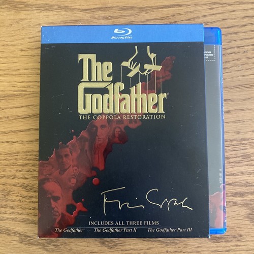 THE GODFATHER TRILOGY I II III 1 2 3 Coppola Restoration W