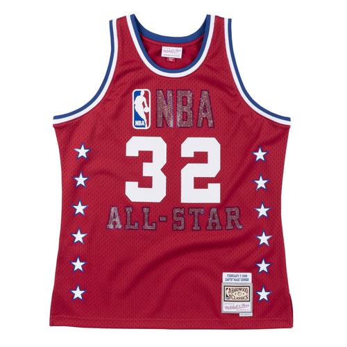 Мужская майка Mitchell & Ness NBA со стразами Swingman All Star 1988 Мэджик Джонсон
