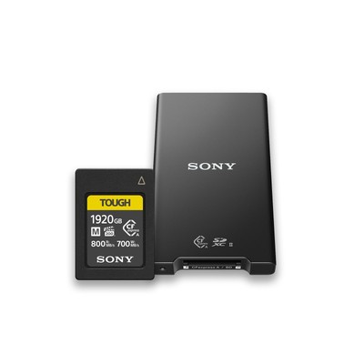 Sony M Series 1920GB CFexpress Type A TOUGH Memory Card with Memory Card Reader