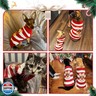 HRTTSY Dog Christmas Sweater Cute Reindeer Cat Puppy Sweaters Soft Warm Fall Winter Dogs Clothes Striped Ugly Xmas Pet Sweatshirt Knitted Doggie Vest Outfits for Small Medium Large Dogs(Reindeer,XS)