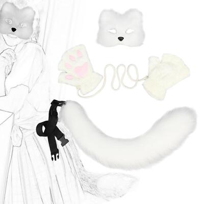 Ensemble masque et queue Therian, joli demi-masque pour bal de fin d'année,