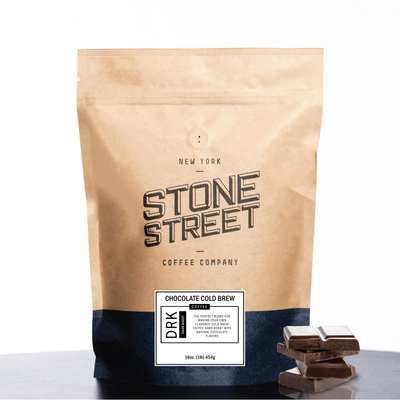 Stone Street Cold Brew Flavored Coffee, Natural Chocolate Flavor, Dark Roast 1lb