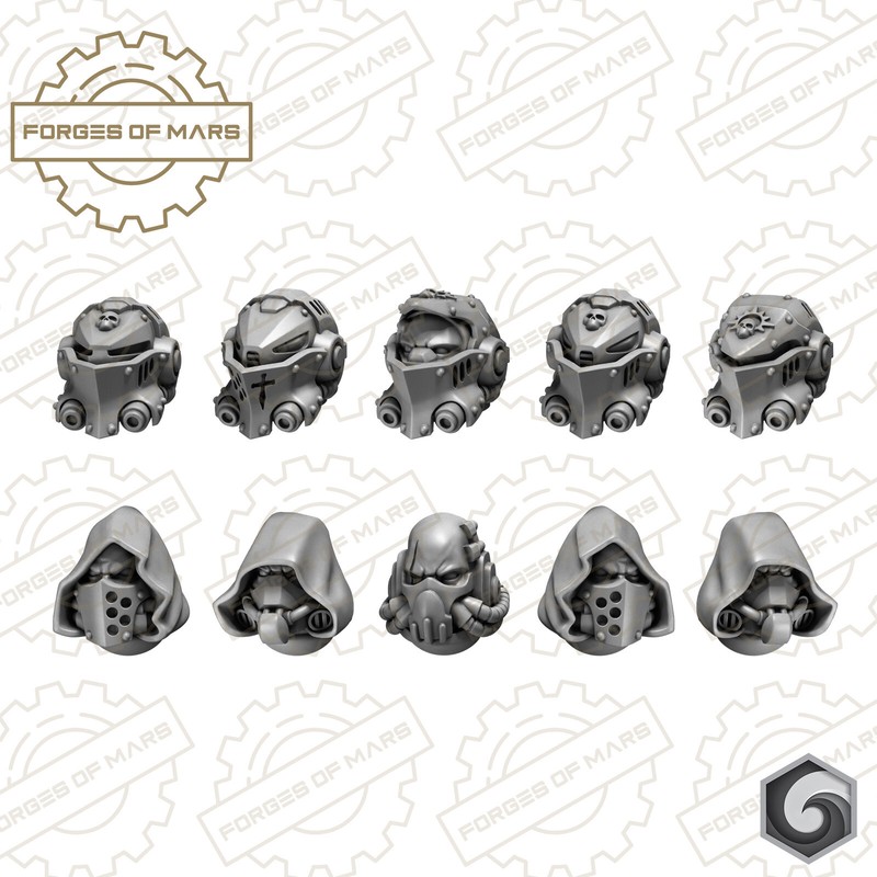 Marines - Dark Legion - Helmets - Eternal Pilgrims Destroyers (X10)