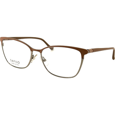 Safilo Profilo 03 Womens Metal Eyeglass Frame 9FZ Nude Palladium 55-16 Italy