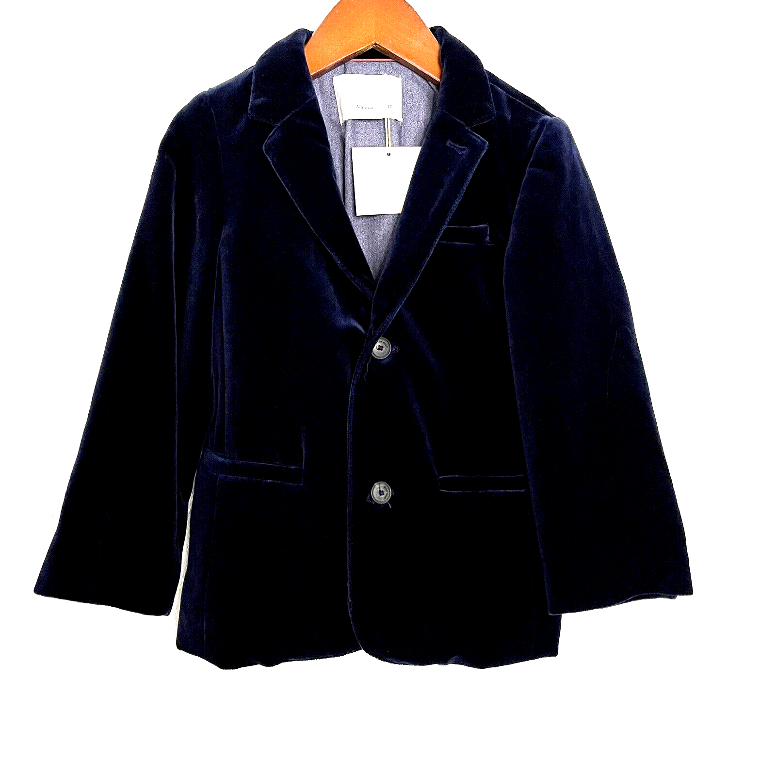 NWT Zara Baby Velvet Blazer Navy Blue Boys size 4-5 years | eBay