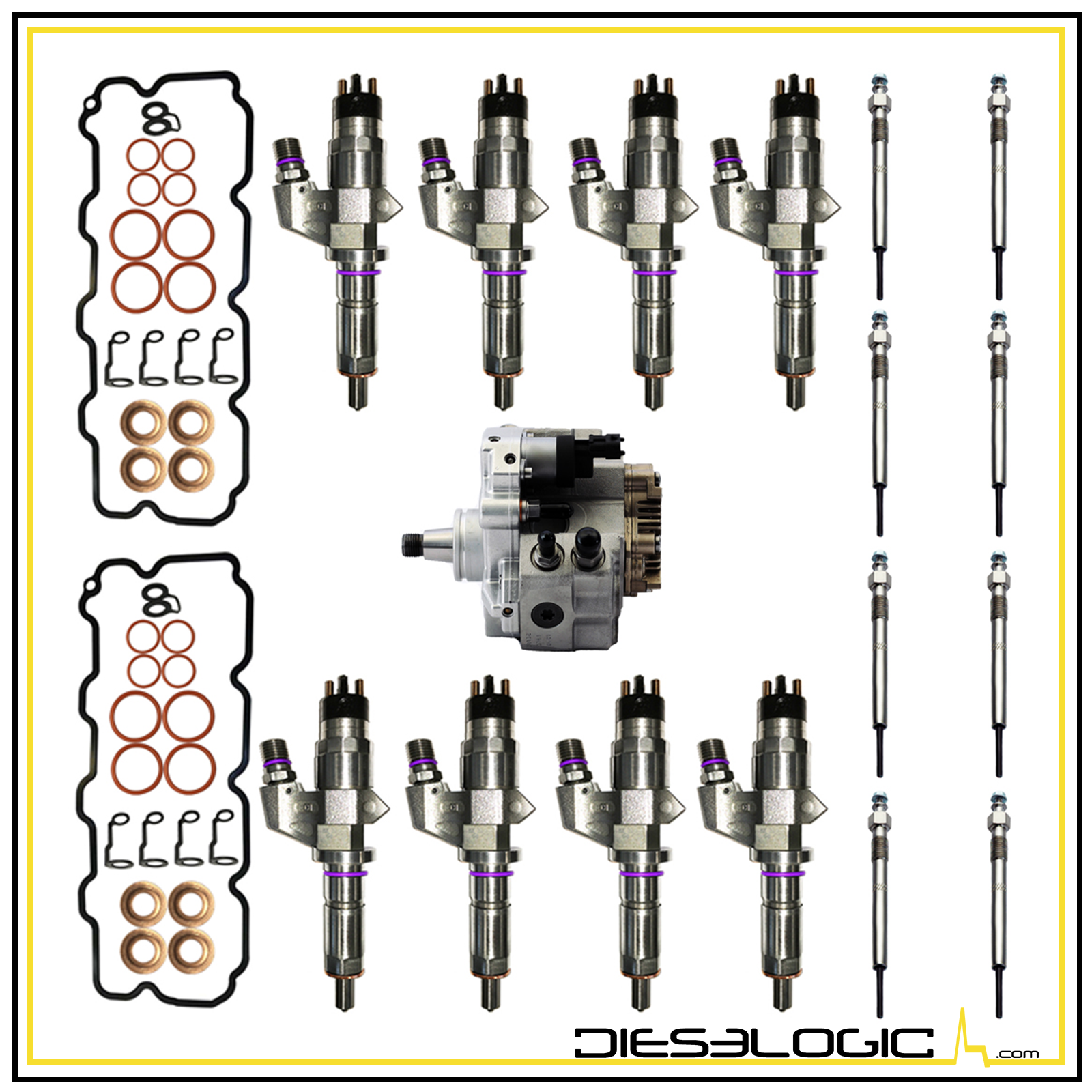 20012004 CHEVY/GMC DURAMAX LB7 6.6L DIESEL INJECTOR SUPER SET DELUXE W