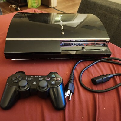 PS3 500GB 4.90 Backw Compatible w/PS2PS1 CECHA01 Console controller black ops on