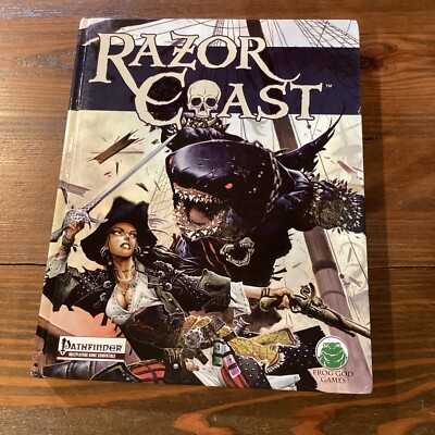Signed And Numbered Pathfinder Razor Coast Frog God Games RPG Hardcover VG