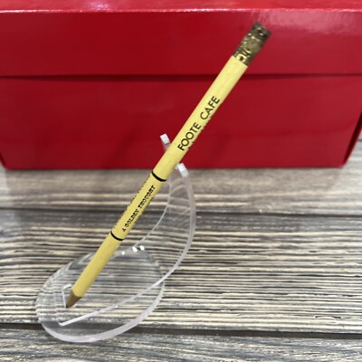Vintage Sharpened Pencil Foote Cafe A L and Lee Nemeo Chester Nebraska 