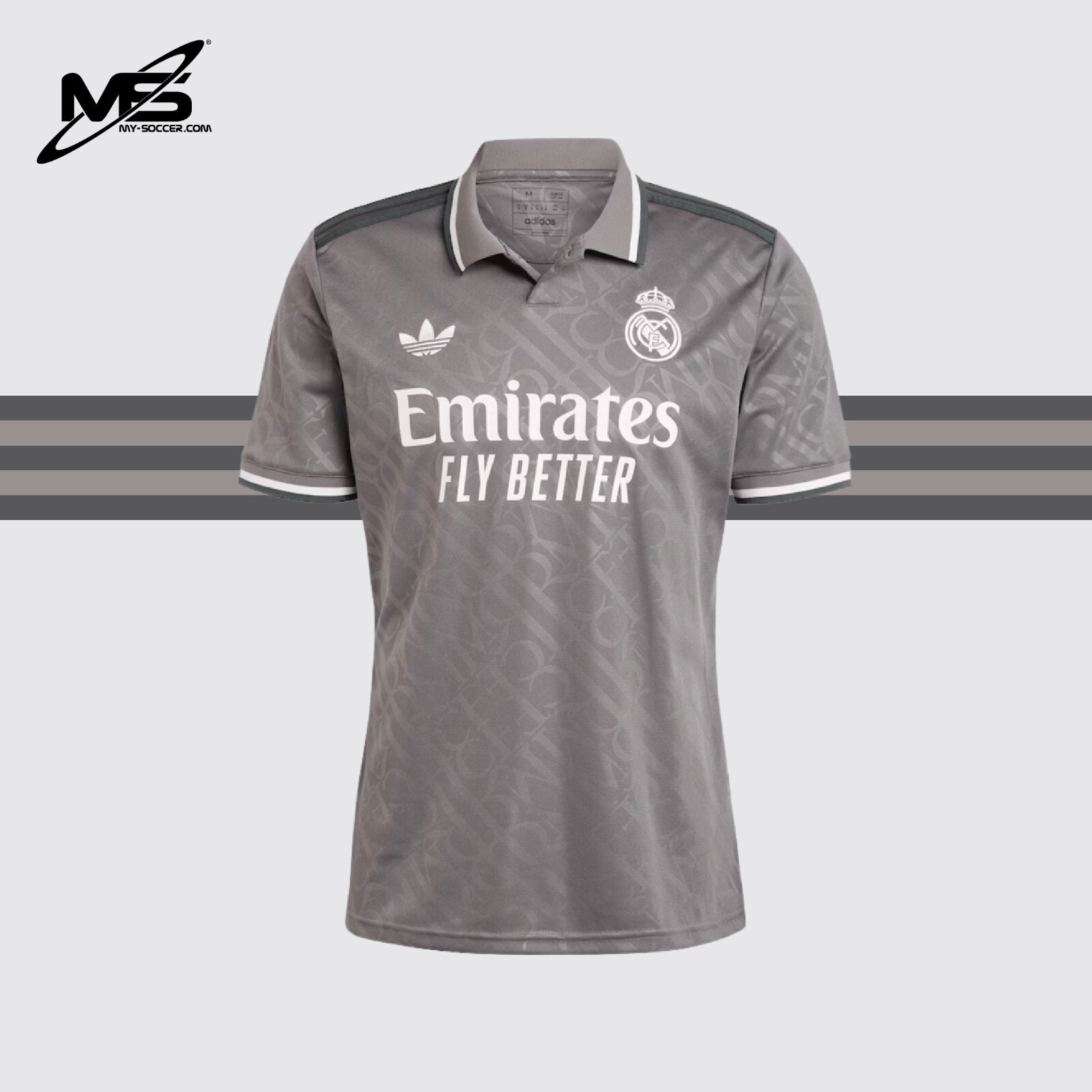 adidas Real Madrid シャツ Lサイズ グレー