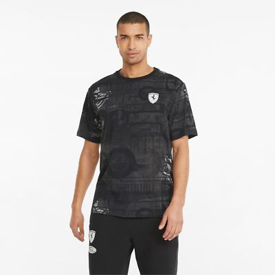 

Мужская футболка Puma Ferrari Race AOP SS Lifestyle черный, Puma Ferrari Race AOP SS Lifestyle T-Shirt