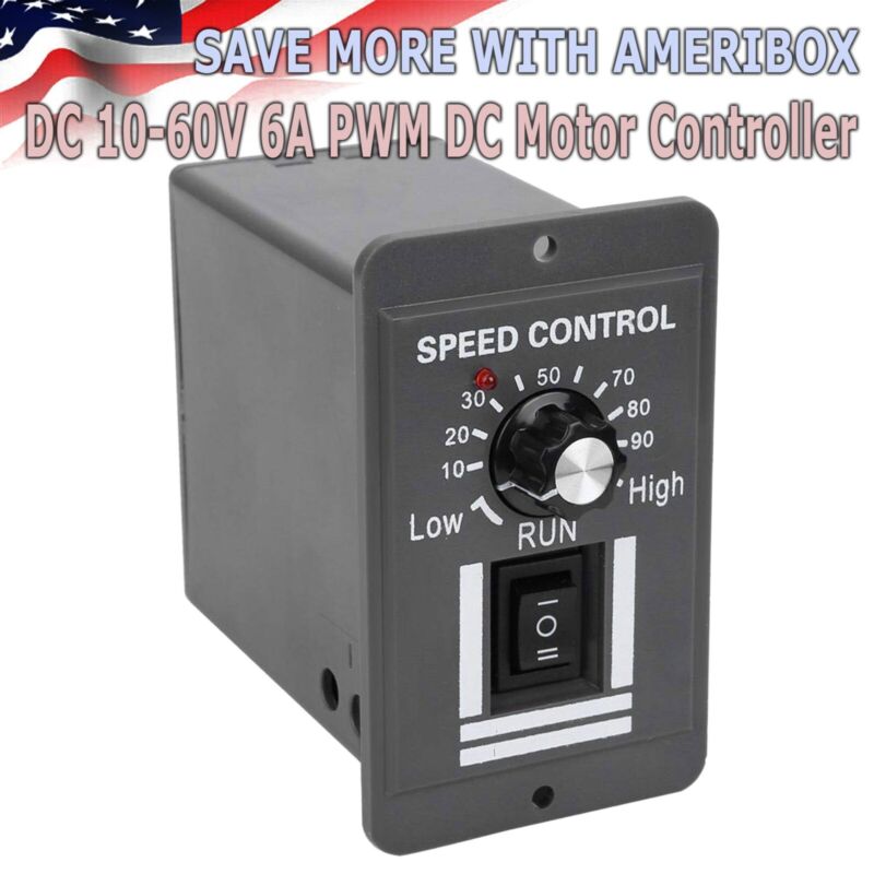 Dc 10-60v 6a Pwm Dc Motor Speed Controller Reversible Switch Regulator Switch 