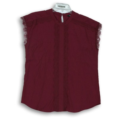 Express Womens Maroon Blouse Size L
