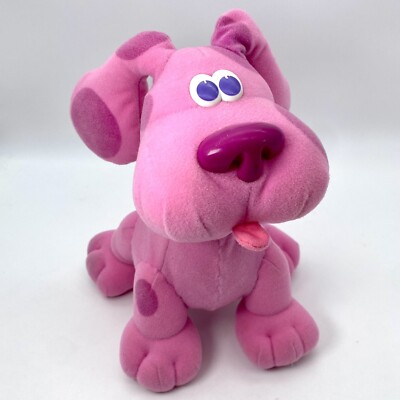 Blues Clues Bounce With Me Magenta Plush Pink Stuffed Puppy Dog 2000 For Parts