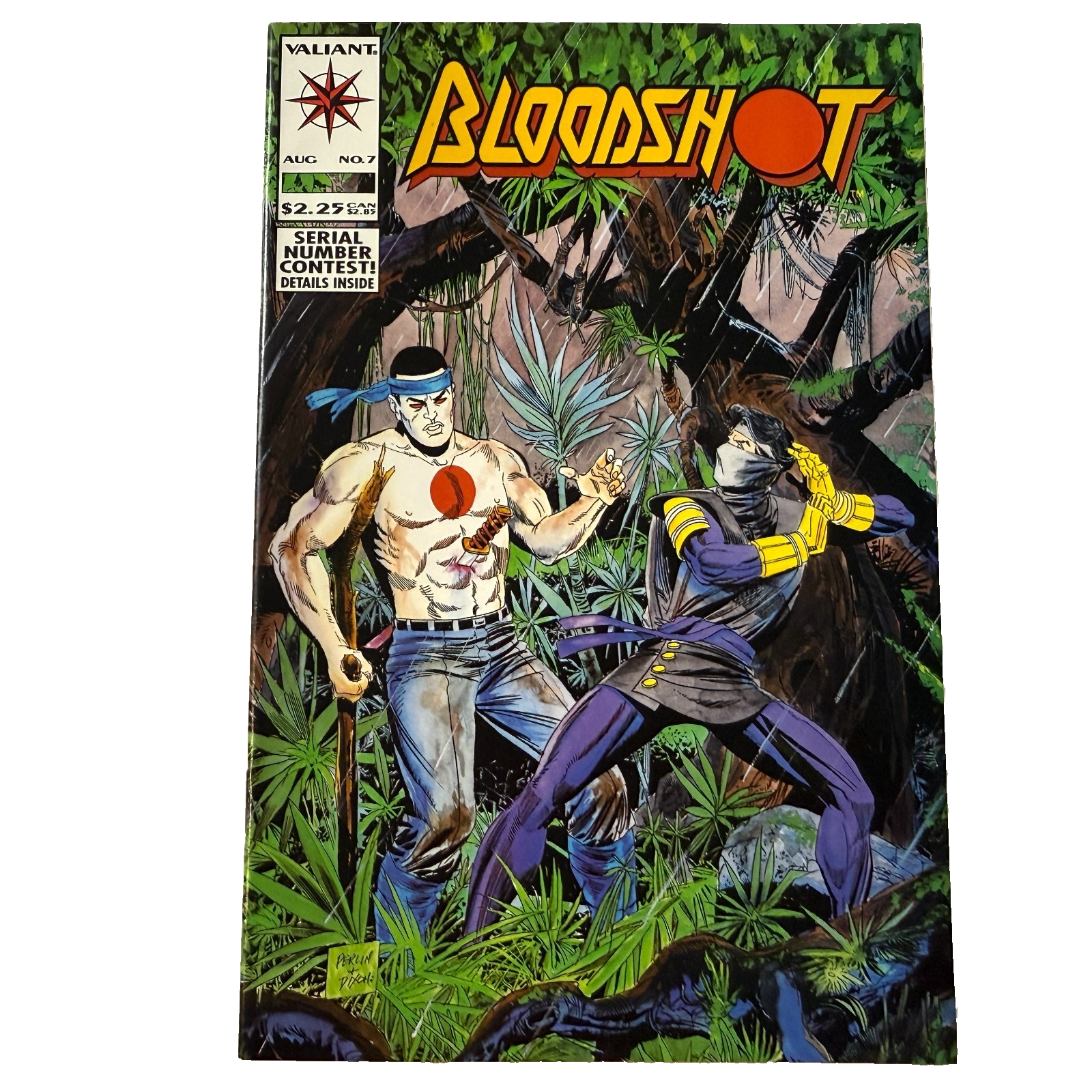 Bloodshot 7 Valiant 1993 Kevin VanHook Don Perlin Art First Printing NM Comic