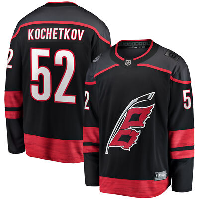 Men's Fanatics Pyotr Kochetkov Black Carolina Hurricanes Home Premier Breakaway