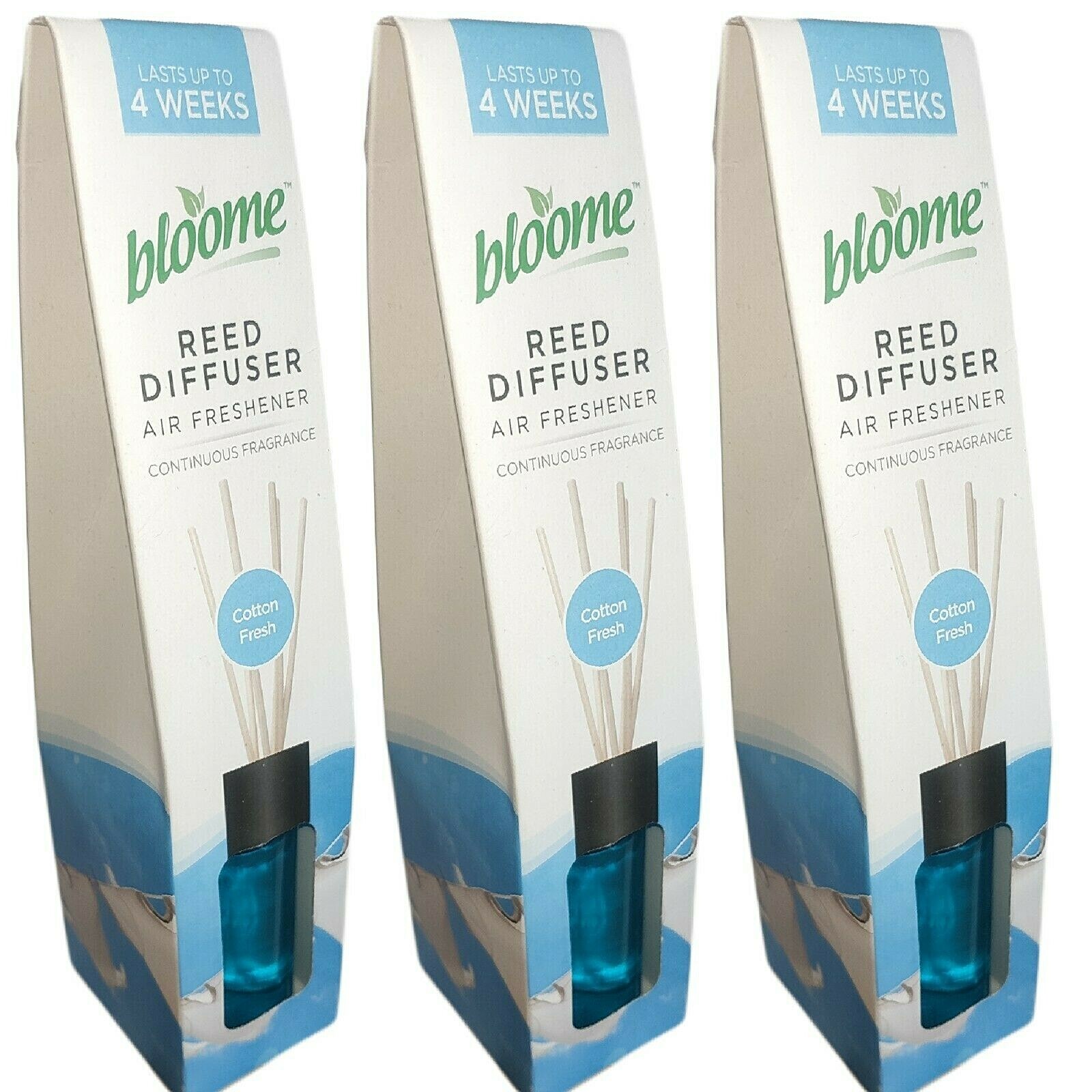 Bloome C 50ml Decorative Reed Diffuser Cotton Fresh Fragrance