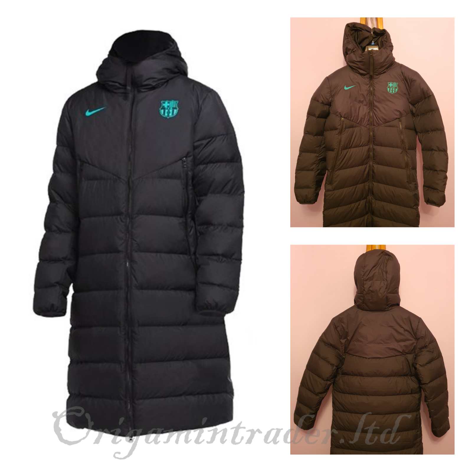 Nike FC Barcelona Strike Down Fill Jacket Parker, Bench Coat Nike FC Barcelona Strike Down Fill Jacket Parker, Bench Coat