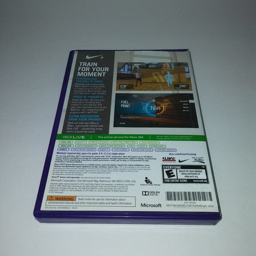 XBOX 360 Kinect Game Nike+ Kinect Training
