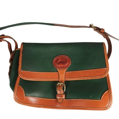 DOONEY & BOURKE  All Weather Pebbled Leather Purse Green CrossBody Bag USA