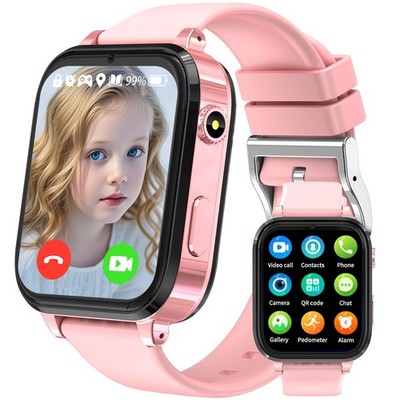 clleylise Smartwatch Kinder, Kinder Smartwatch mit GPS, 4G Telefon, Videoanruf,