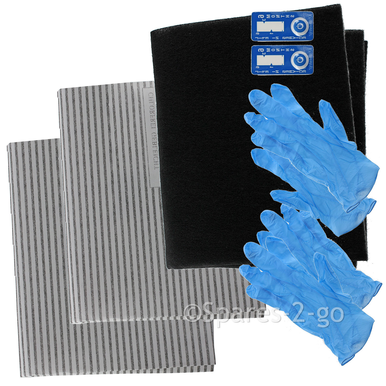 Cooker Hood Filter Kit for CDA Kitchen Extractor Vent Fan Grease Carbon