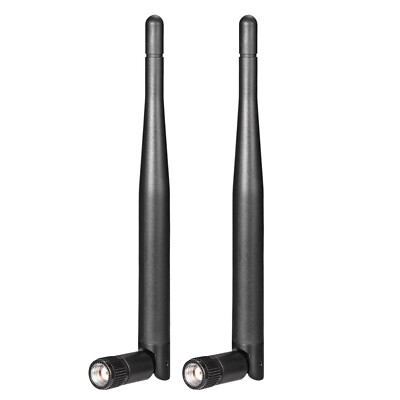 2-Pack RP-SMA Male Antenna for WiFi 2.4GHz/5Ghz Wireless Router or Card