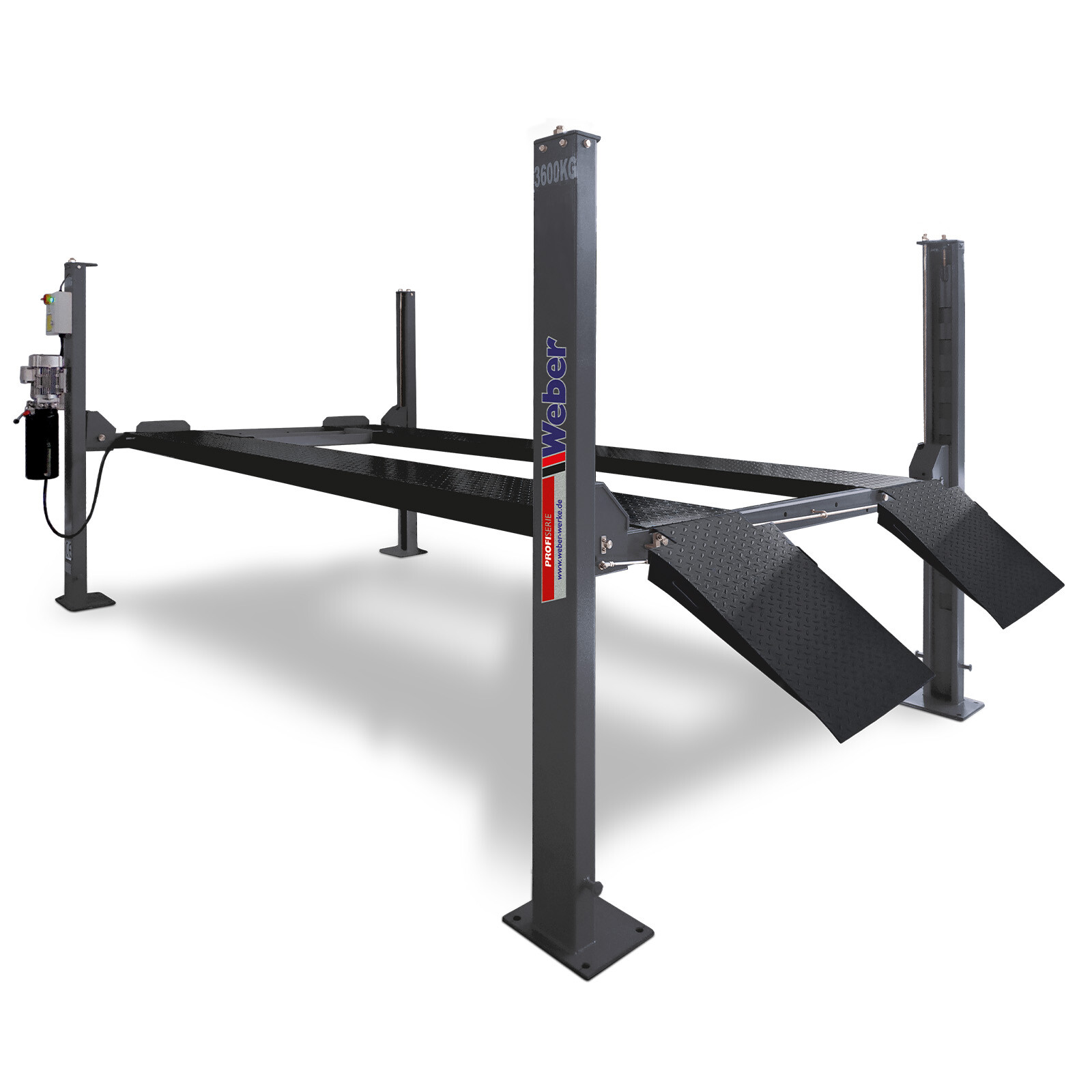 Weber 4 Säulen Hebebühne Säulenbühne Parkhebebühne 3,6t 3600kg Mobilkit