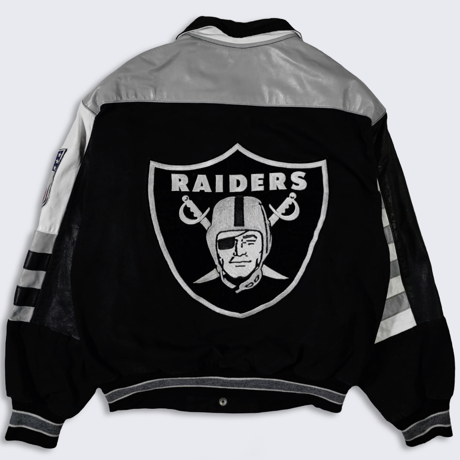 Oakland Raiders Vintage 90s Jeff Hamilton Varsity Jacket
