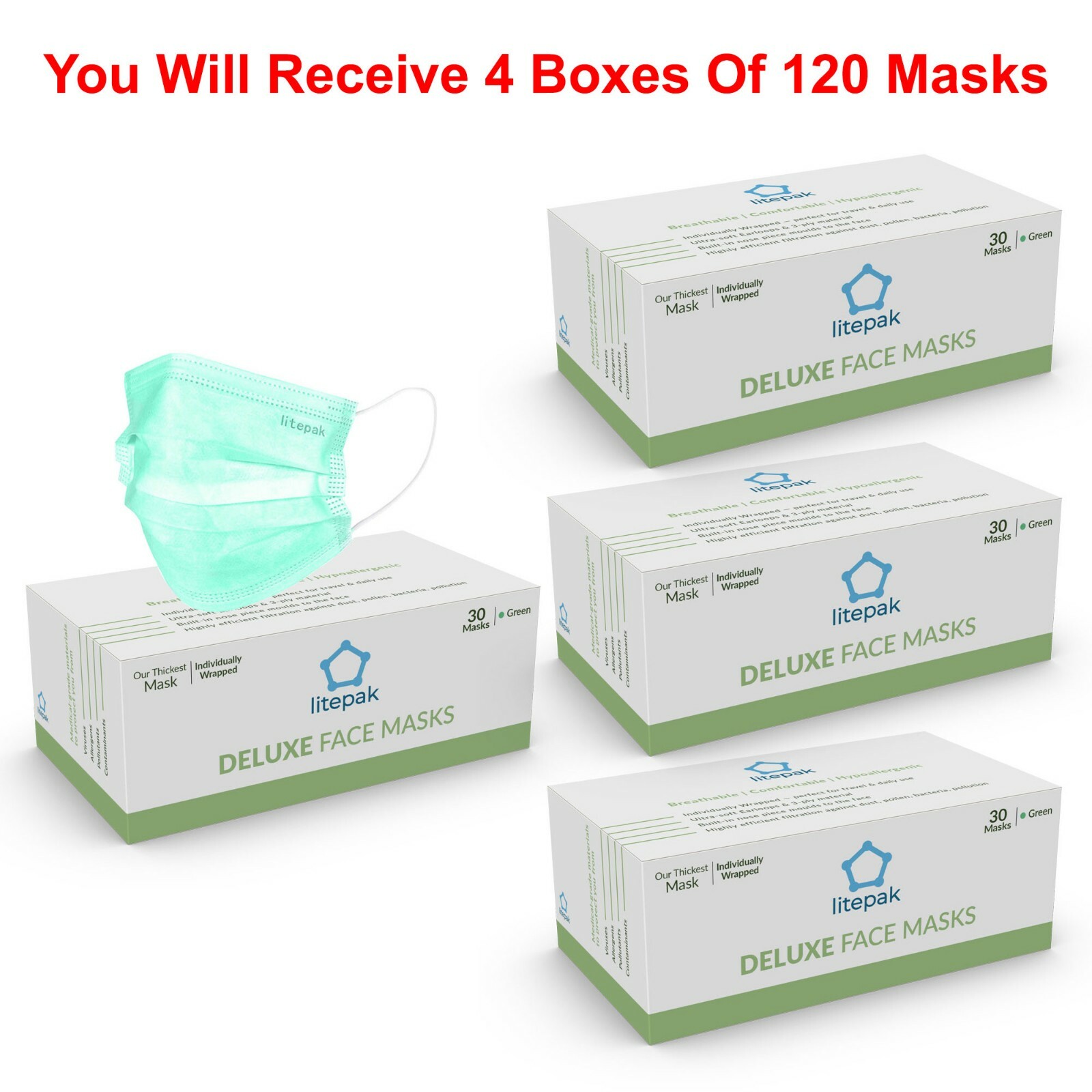 120 pack disposable face mask breathable dust filter 120 pack disposable face mask breathable dust filter