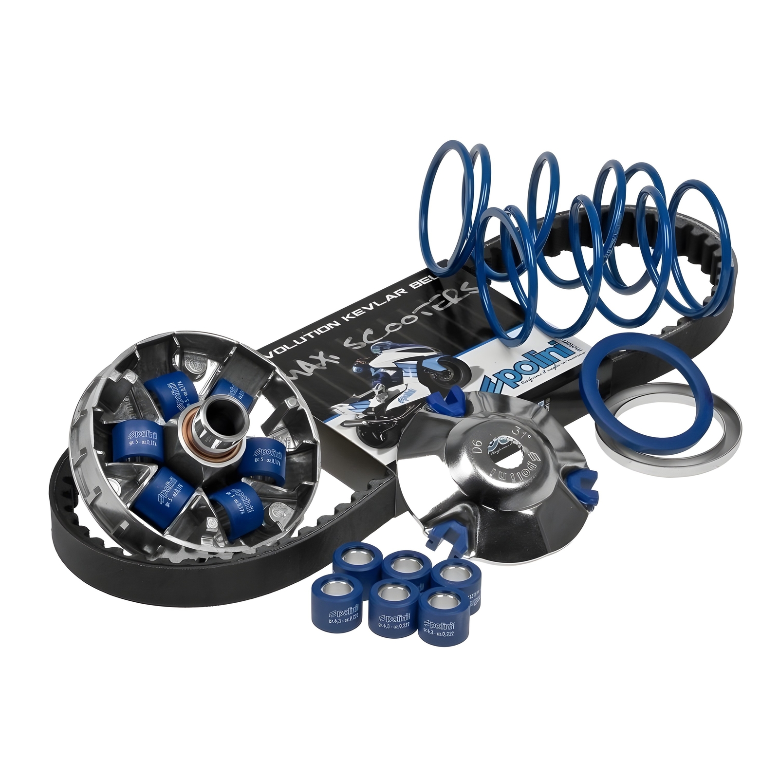 Polini Variomatik Beschleunigung POLINI HI-SPEED ECO KIT Variomatik - Komplett-Set Für MBK Booster 50 Mit Variator & Zubehör Variator Für Booster 50 NG - 3