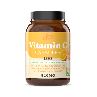 Vitamin C Capsules - Pure Vitamin C Liposomal Boosts Immune Health Antioxidant