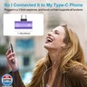USB-C to 3.5mm Audio Adapter, 2 in 1 USB Type C Headphone Jack Adapter Aux Cable with PD 60W Fast Charging Dongle Convertor for iPhone 17 16e 16 Pro Max Samsung Galaxy S25 Ultra A17 A56 A36 A16 A15 5G