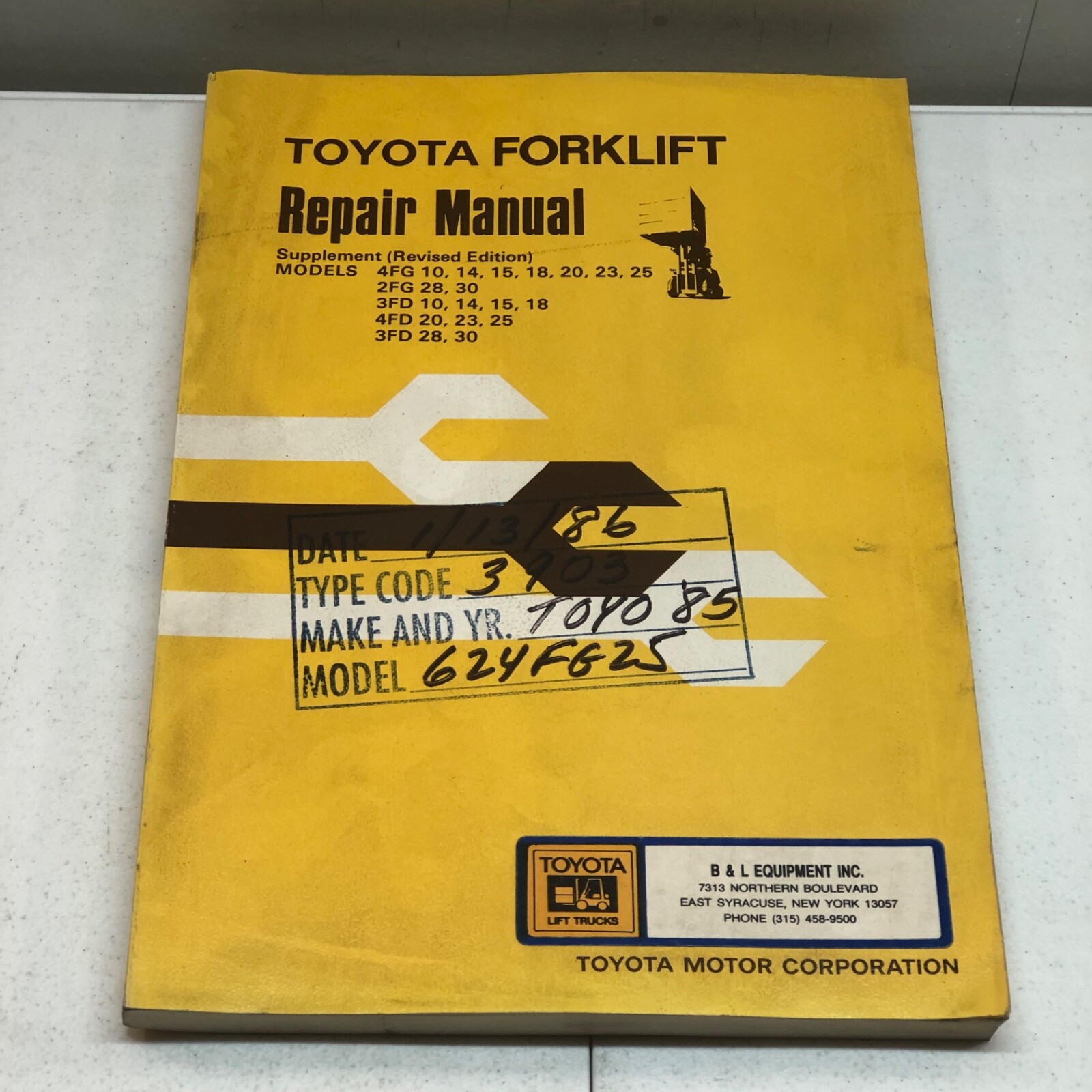 Toyota 4FG10 4FG14 4FG23 4FG28 2FG28 2FG30 3FD28 Forklift