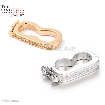 14k Gold Filled Handmade Diamond Charm Holder Gold Filled Diamond Clasp Lock