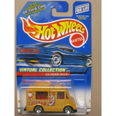 Truck 144 Mattel Hot Wheels Virtual Collection Yellow Ice Cream  New in Package