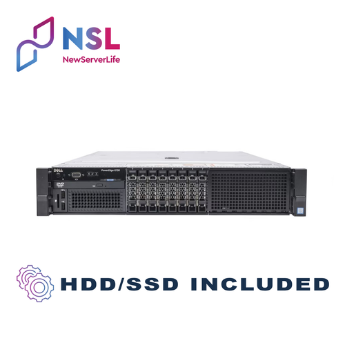 DELL R730 Server 2x E5-2667v4 3.2GHz =16 Cores 256GB H730 2x 1.2TB SAS 4xRJ45