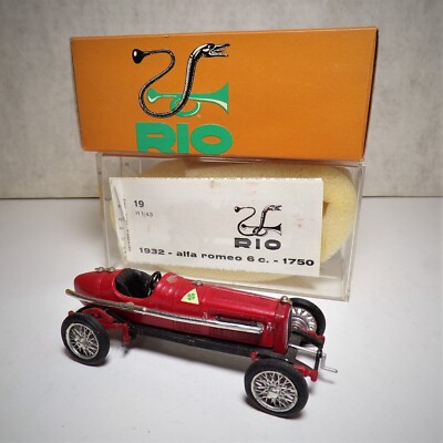 RIO 1932 Alfa Romeo 1:43 Scale Car Red w Box Made in Italy 021323WT2