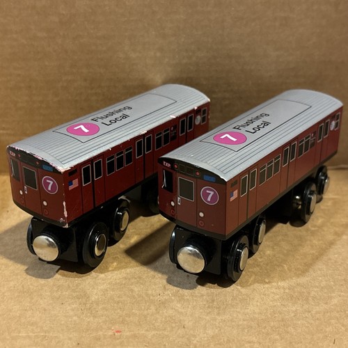 Directory Monday / Caipira Train 7インチ Munipals MP01-11BB Wooden Subway 7-Train NYC Subway Wooden