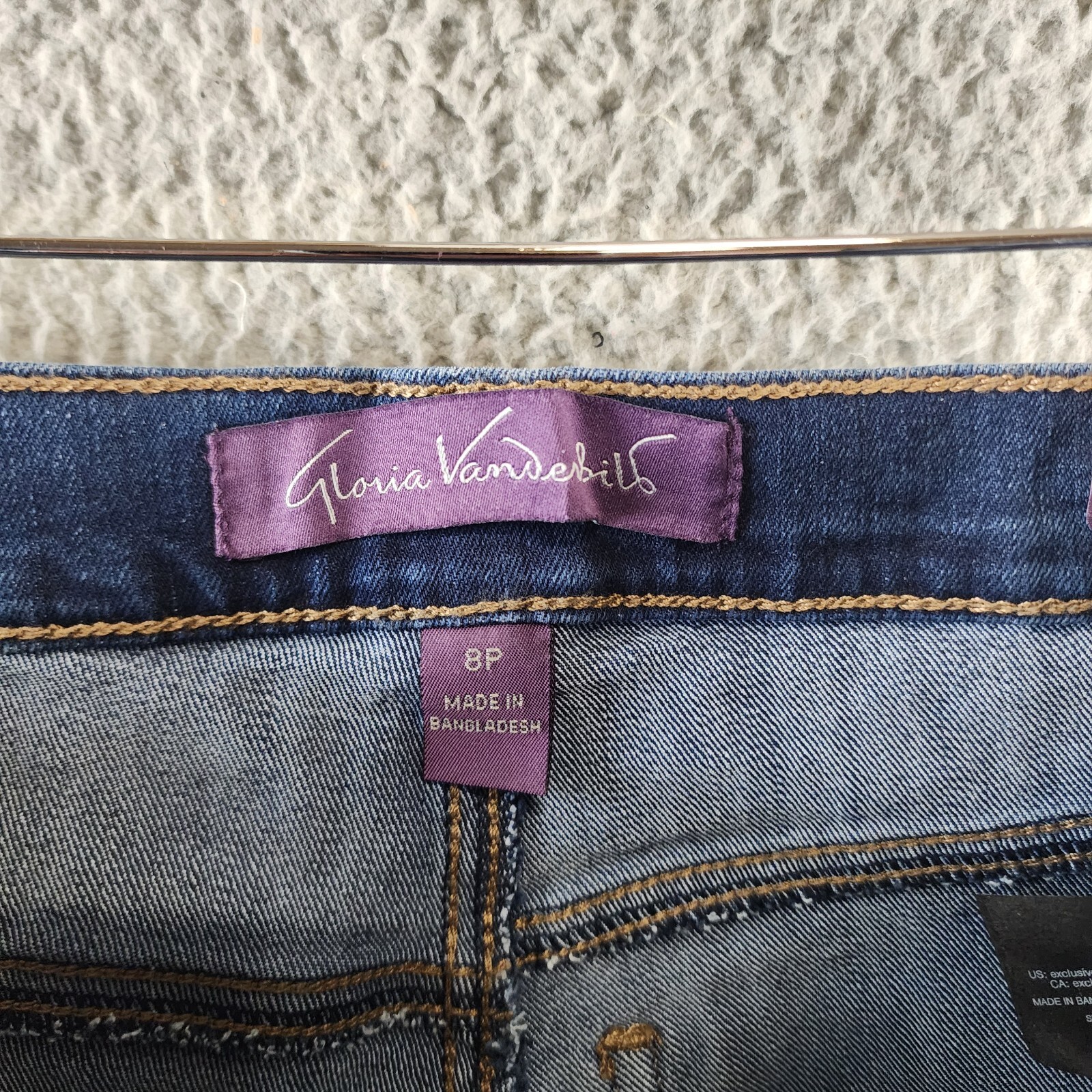 Gloria Vanderbilt Amanda High Rise Straight Leg Jeans Women's 8P Madison - Picture 10 of 17