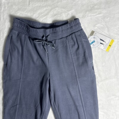Mondetta Women's Cozy Warm Fleece Jogger Pant with Pockets Blue Size S