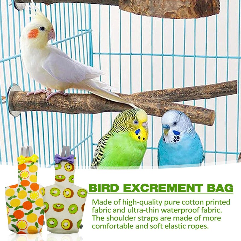 Parrot Pigeon Diaper Flight Suit Bird Nappy Parrot Clothes for Small Medium Bird