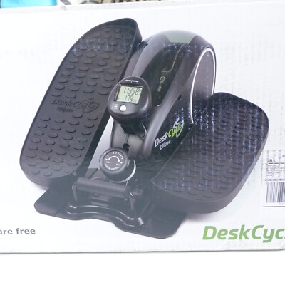 DeskCycle Ellipse Compact Mini Seated Under Desk Elliptical Machine - Black