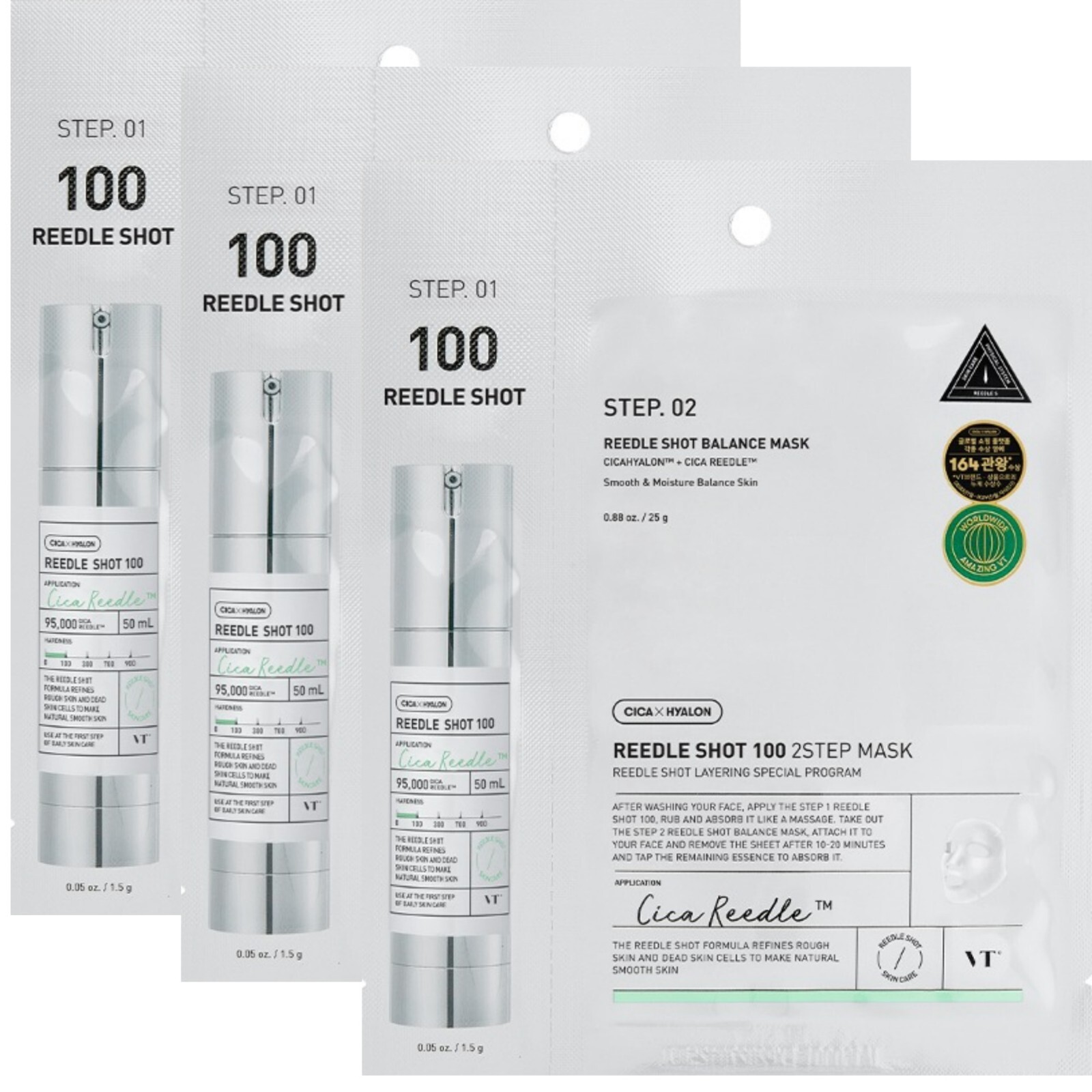 VT REEDLE SHOT BRIGHTENING MASK (4箱) VT - Reedle Shot Vita-light Brightening Mask | YesStyle